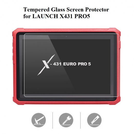 Tempered Glass Screen Protector for LAUNCH X431 EURO PRO5 - Click Image to Close